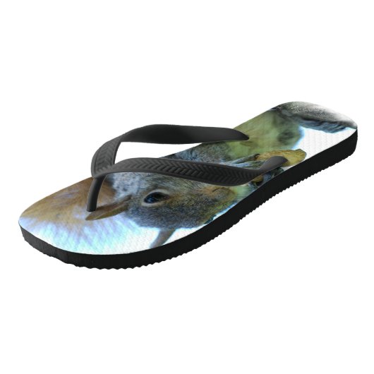 愛らしいリス ビーチサンダル (アングル)