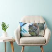 愛らしいリス ランバークッション (椅子)