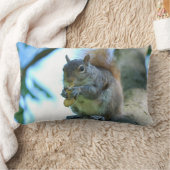 愛らしいリス ランバークッション (ブランケット)