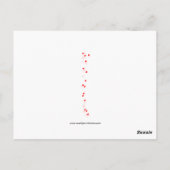 愛らしいリトルガールとブーケバレンタインヴィンテージ ポストカード (裏面)