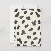 愛らしいリトル女性のカーボーイは途中の女の子の赤ちゃんシャワー サンキューカード (裏面)