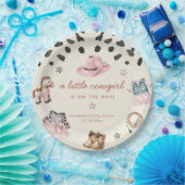 愛らしいリトル女性のカーボーイは途中の女の子の赤ちゃんシャワー ペーパープレート (パーティー)