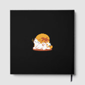 愛らしいリラックス猫のサンシャイン – Summer Pet ゲストブック (裏面)