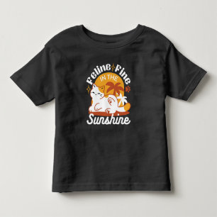 愛らしいリラックス猫のサンシャイン – Summer Pet トドラーTシャツ