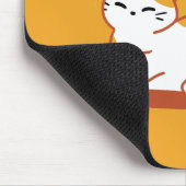 愛らしいリラックス猫のサンシャイン – Summer Pet マウスパッド (コーナー)