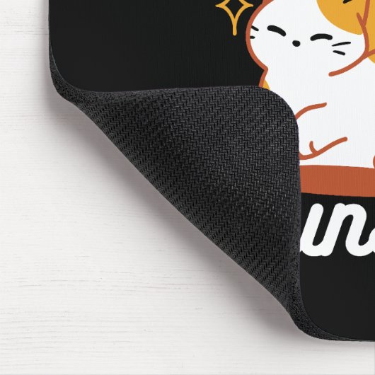 愛らしいリラックス猫のサンシャイン – Summer Pet マウスパッド (コーナー)