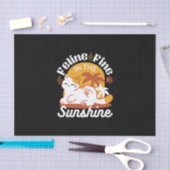 愛らしいリラックス猫のサンシャイン – Summer Pet 薄葉紙 (クラフト)