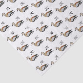 愛らしいリングティール（緑がかった色）ダックスイミング 薄葉紙 (詳細)