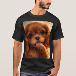 愛らしいルビー キャバリア スパニエル Tシャツ