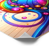 愛らしいレインボーバタフライがハプフィネスをもたらす ポスター (角)