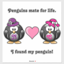 愛らしいレズビアンペンギンツブライドハート帽子