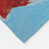 愛らしいレッサーパンダのフリースブランケット フリースブランケット (角)