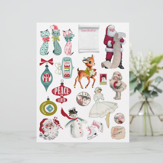 愛らしいレトロなクリスマス装飾 (スタンド正面)