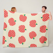 愛らしいレトロなリンゴ柄