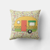 愛らしいレトロキャンペールオンフローラ クッション (裏面)