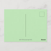 愛らしいロボットのブルドッグと猫の友おもしろい人空白の ポストカード (裏面)