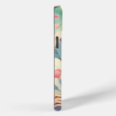 愛らしいロマンチックなカップルが抱きしめパーソナライズされたる Case-Mate iPhoneケース (裏面 / 右)