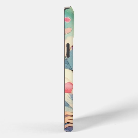 愛らしいロマンチックなカップルが抱きしめパーソナライズされたる Case-Mate iPhoneケース (裏面 / 右)