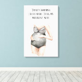 愛らしいロマンチックな妊娠の妻のギフトと引用文 キャンバスプリント (インサイチュ (ウッドフロア))