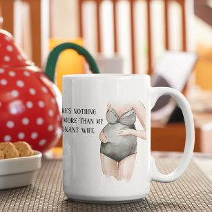愛らしいロマンチックな妊娠の妻のギフトと引用文 コーヒーマグカップ