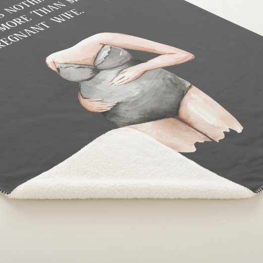 愛らしいロマンチックな妊娠の妻のギフトと引用文 シェルパブランケット (3/4)