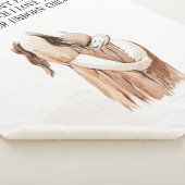 愛らしいロマンチックな妊娠の妻のギフトと引用文 シェルパブランケット (3/4)