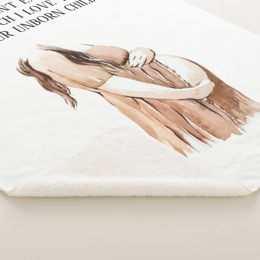 愛らしいロマンチックな妊娠の妻のギフトと引用文 シェルパブランケット (3/4)