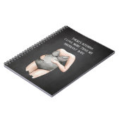 愛らしいロマンチックな妊娠の妻のギフトと引用文 ノートブック (左側)