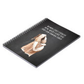 愛らしいロマンチックな妊娠の妻のギフトと引用文 ノートブック (左側)