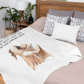 愛らしいロマンチックな妊娠の妻のギフトと引用文 フリースブランケット