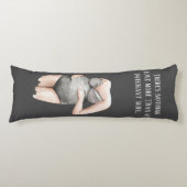 愛らしいロマンチックな妊娠の妻のギフトと引用文 ボディピロー (正面)