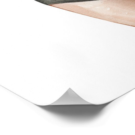 愛らしいロマンチックな妊娠の妻のギフトと引用文 ポスター (角)