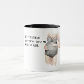 愛らしいロマンチックな妊娠の妻のギフトと引用文 マグカップ (中央)