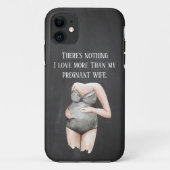 愛らしいロマンチックな妊娠の妻のギフトと引用文 Case-Mate iPhoneケース (裏面)