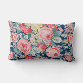 愛らしいロマンチックな花 – メやる気を起こさせるッセージ ランバークッション (裏面)