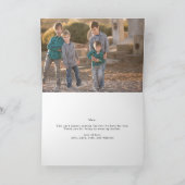 愛らしいローズの写真 マザーズデー カード (内部)