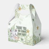 愛らしいワイルドワンサファリ動物のパーティー箱 フェイバーボックス (裏面サイド)