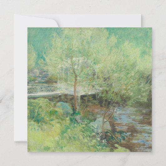 愛らしいヴィンテージの手描きガーデンウェディング招待状 招待状 (裏面)