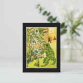 愛らしいヴィンテージカエル ポストカード (スタンド正面)