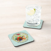 愛らしいヴィンテージクリスマストインデナー&フラワーカート コースター (右側)