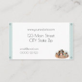 愛らしいヴィンテージビクトリアンな縫うSeamtress 名刺 (裏面)