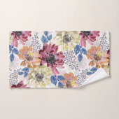 愛らしいヴィンテージピンクのオレンジ色の菊 バスタオルセット (ハンドタオル)