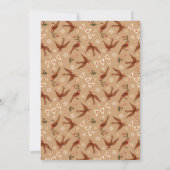 愛らしいヴィンテージレトロクリスマスホリデーパーティー 招待状 (裏面)