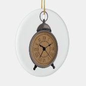 愛らしいヴィンテージ目覚まし時計 セラミックオーナメント (右)