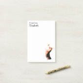 愛らしい三色のウェルシュコーギー ポストイット (デスク上)