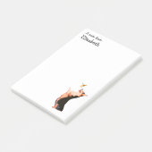 愛らしい三色のウェルシュコーギー ポストイット (アングル)