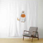 愛らしい不気味ゴールデンレトリバークラシック幽霊T-S タペストリー (インサイチュ)