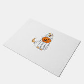 愛らしい不気味ゴールデンレトリバークラシック幽霊T-S ドアマット (アングル)