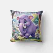 愛らしい両面ベビーマンモスデザイン クッション (正面)