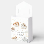 愛らしい中性の眠っている動物の雲の赤ちゃんシャワー フェイバーボックス (オープン)